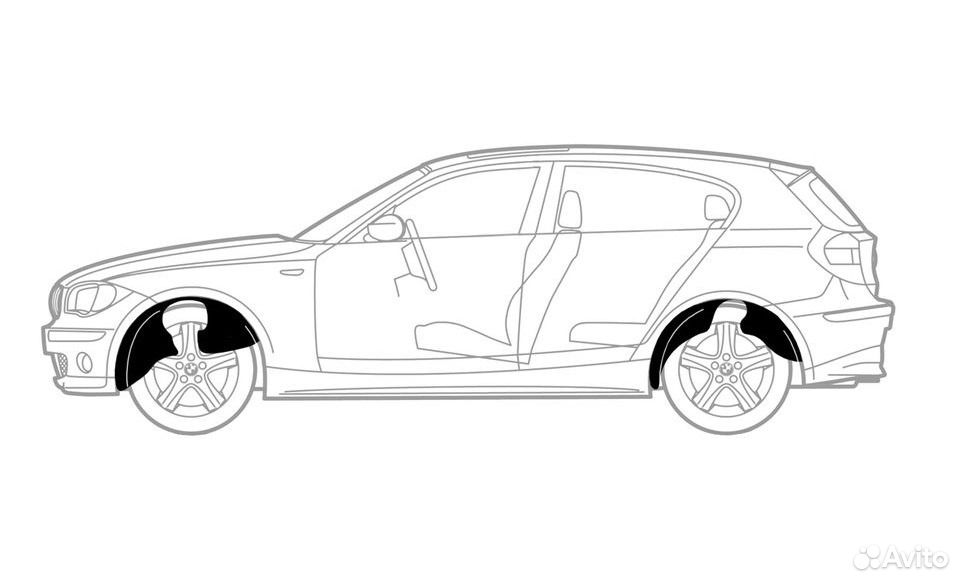 Подкрылки (задние и передние) на daewoo Nexia