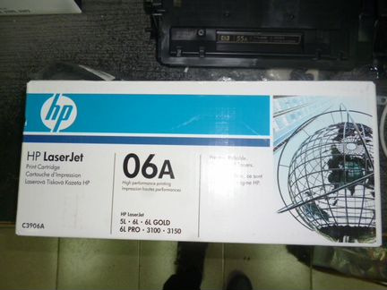 Картридж HP 06A (C3906A) black оригинал в упаковке