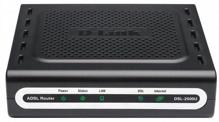 D-link DSL-2500U adsl2+Интернет роутер