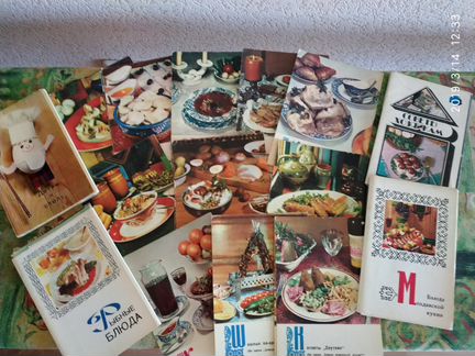 Продам открытки, буклеты с рецептами кухни СССР