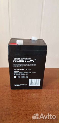Аккумулятор 6V 4.5Ah robiton свинцово-кислотный