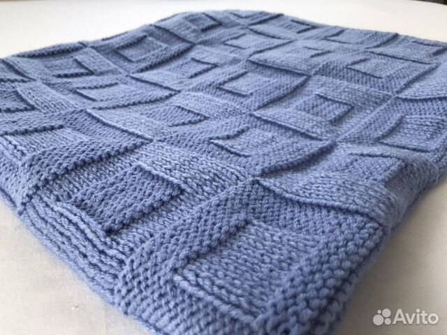 Плед детский вязаный