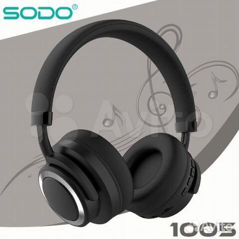 Наушники беспроводные Bluetooth sodo SD-1005 Черны