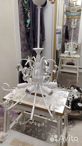 Люстра хрустальная потолочная СССР