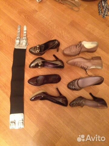 Именные туфли на размер 39.5 и ремень pinko