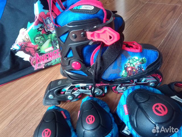 Роликовые коньки детские раздвижные