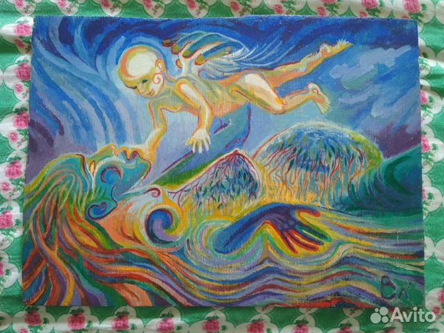 Картина акрилом «Ожидание ребёнка»