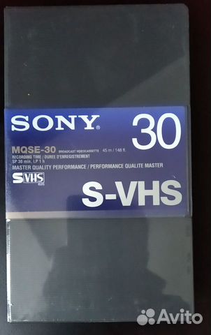 Новые S VHS кассеты Япония Европа