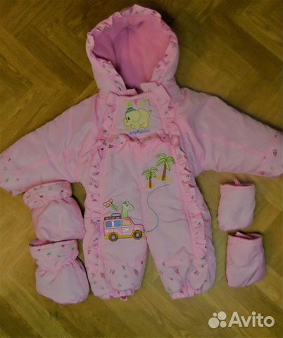 Детский зимний комбинезон на девочку