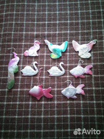 Картонные елочные игрушки СССР