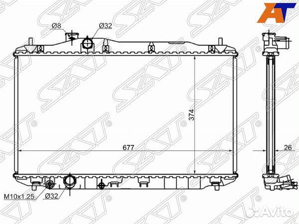 Радиатор honda civic