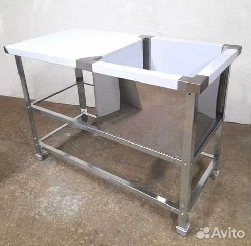Мойка со столом из нержавейки