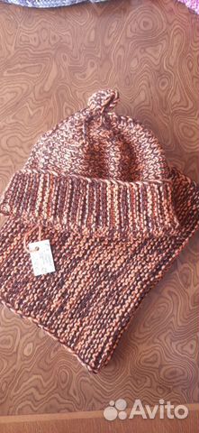 Новый комплект Шапка и снуд