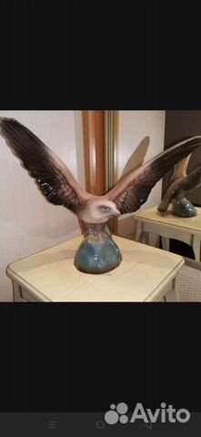 Статуэтка орла. Фарфор 40 на 40