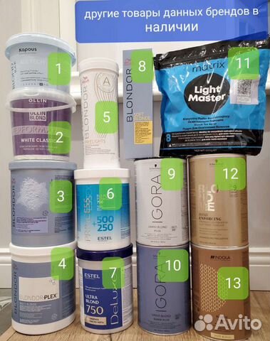 Осветлители для волос Краски Оксиды