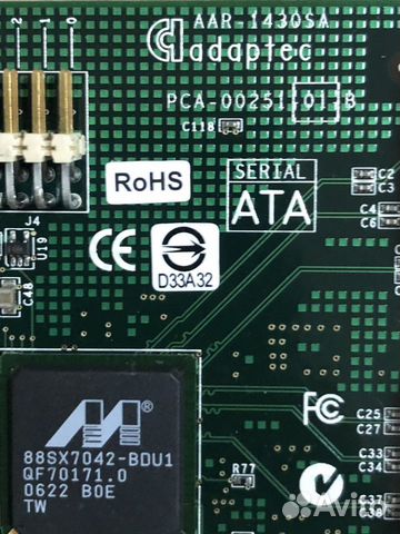 SATA raid контроллер Adaptec 1430SA