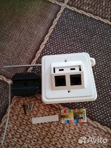 Розетка 2-ая компьютерная рехау