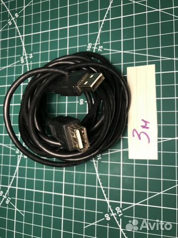 Кабель USB удлинитель, мама-папа, M/F USB 2.0, 3м