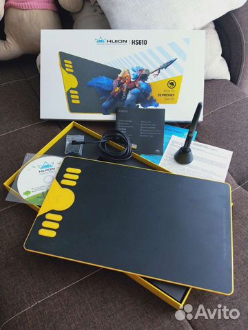 Графический планшет huion HS610