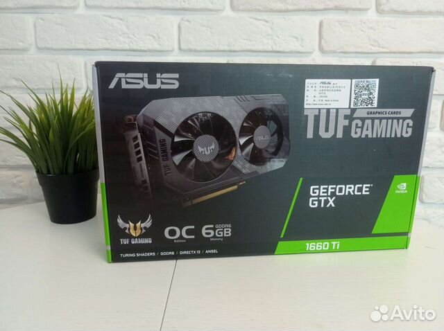 Новая видеокарта asus geforce GTX 1660ti