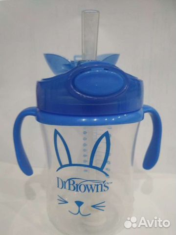 Поильник непроливайка Dr.Brown's с трубочкой