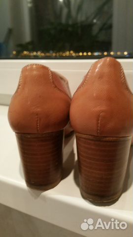 Ботинки цвет виски 36 - 36.5 кожа