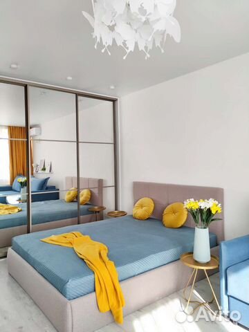 

1-к. квартира, 43 м², 2 кровати