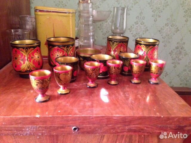 Деревянная посуда хохлома