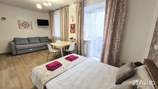 

Квартира-студия, 27 м², 2 кровати