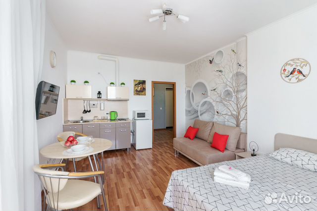

Квартира-студия, 34 м², 2 кровати