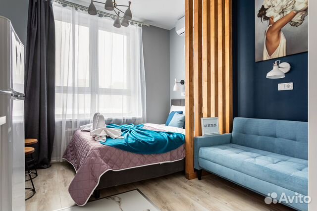 

Квартира-студия, 20 м², 2 кровати