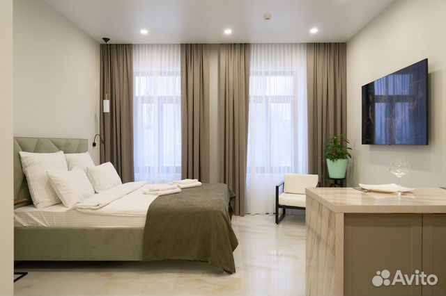 

Квартира-студия, 35 м², 1 кровать