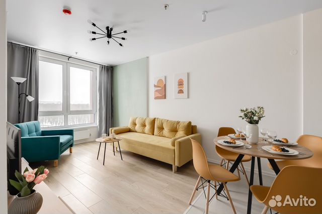 

1-к. квартира, 41 м², 2 кровати