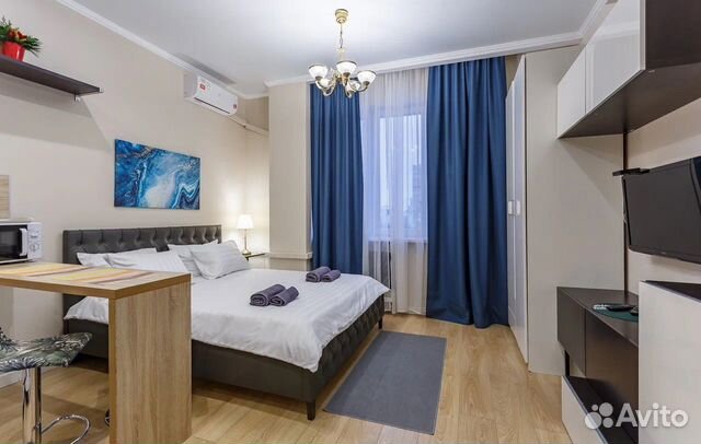 

Квартира-студия, 27 м², 2 кровати