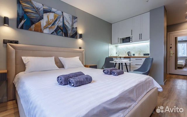 

1-к. квартира в апарт-отеле, 21 м², 2 кровати