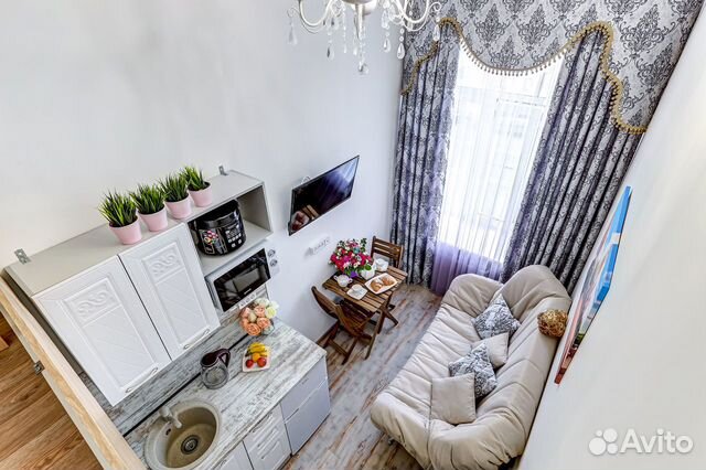 

Квартира-студия, 13 м², 2 кровати