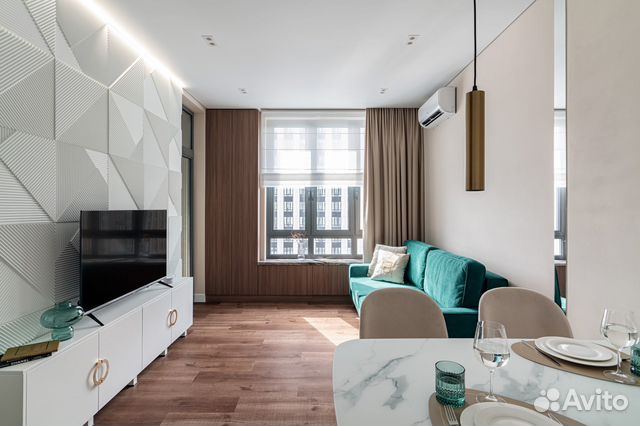 

1-к. квартира, 45 м², 2 кровати