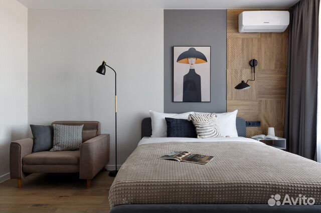 

Квартира-студия, 35 м², 2 кровати