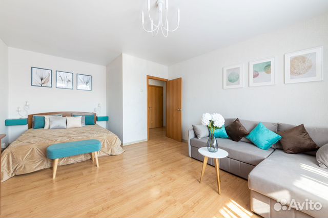 

1-к. квартира, 42 м², 2 кровати
