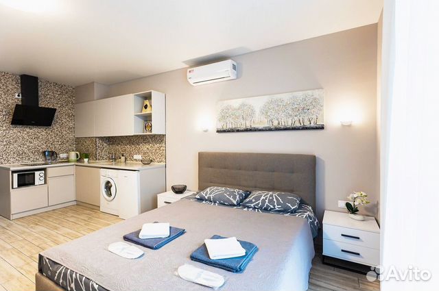

Квартира-студия, 37 м², 2 кровати