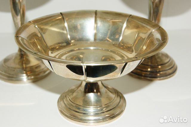 Серебро 925 Ваза конфетница антиквариат