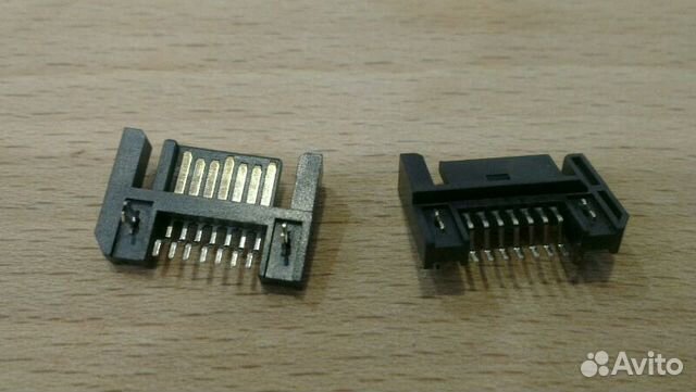 Разъем smt SATA данные 7пинов Разъем smt SATA данные 7пинов
