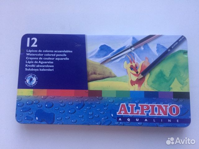 Акварельные карандаши Alpino 12 шт