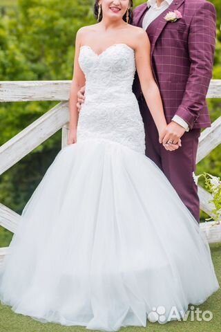 Свадебное платье, кринолин и фата