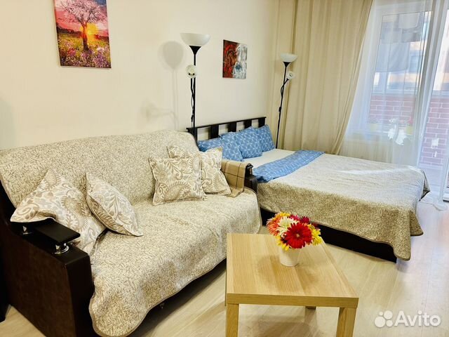 

Квартира-студия, 28 м², 2 кровати