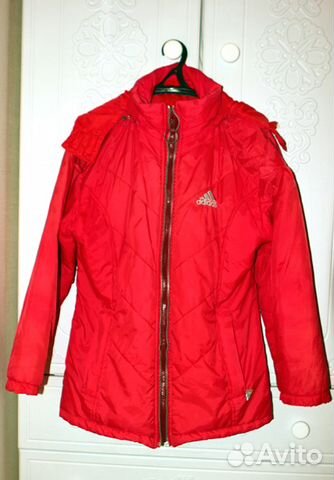 Красная куртка Adidas 46 +Куртка для беременной 44