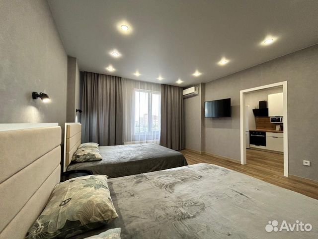 

1-к. квартира, 44 м², 2 кровати