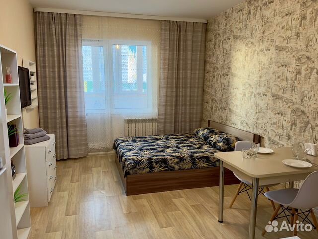 

Квартира-студия, 28 м², 1 кровать