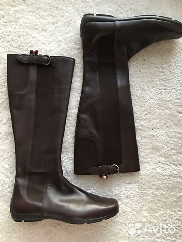 Сапоги кожаные bally 38,5