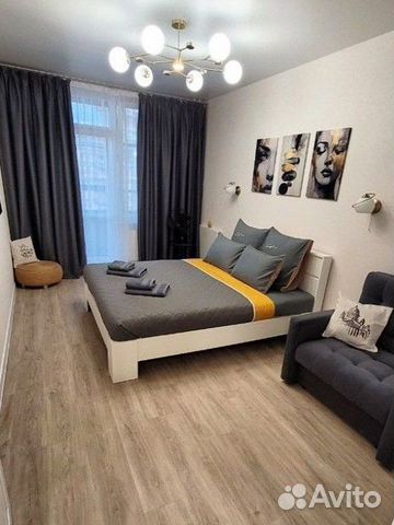 

1-к. квартира, 40 м², 2 кровати